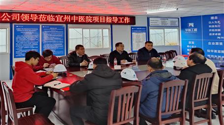 廖立波到宜州中醫(yī)醫(yī)院項目調研指導工作