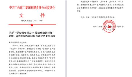 【喜訊】冶建公司3項(xiàng)宣傳、黨建成果榮獲集團(tuán)公司表彰